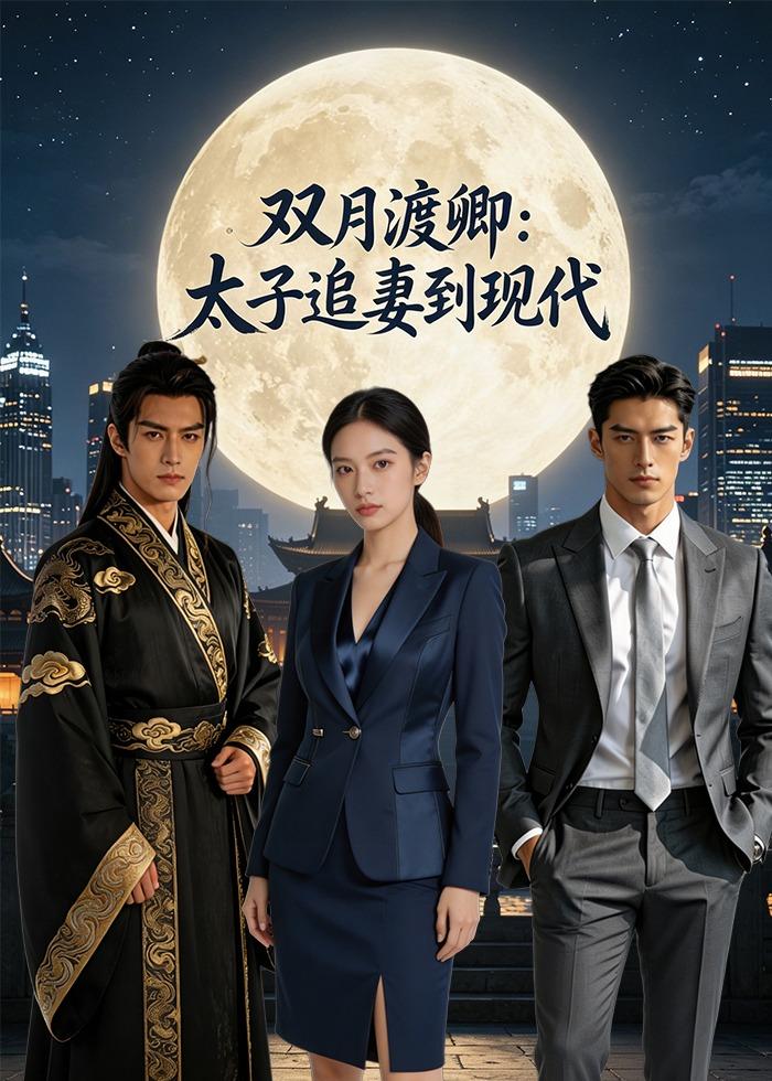 《雙月渡卿：太子追妻到現代（36集）AI短劇》短劇海報