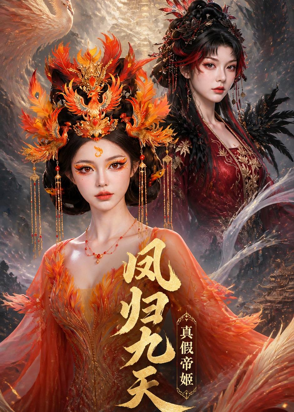 《鳳歸九天真假帝姬（68集）AI短劇》短劇海報