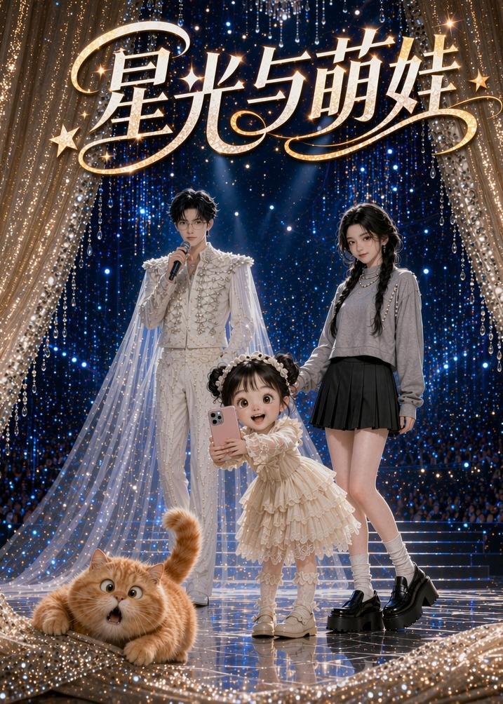 《星光與萌娃（56集）AI短劇》短劇海報