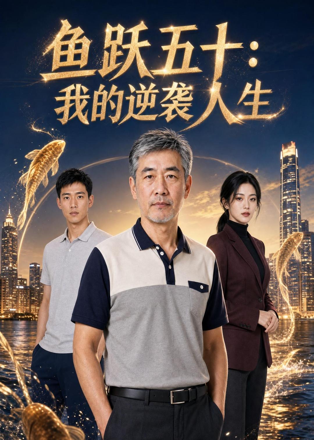 《魚躍五十：我的逆襲人生（47集）AI短劇》短劇海報