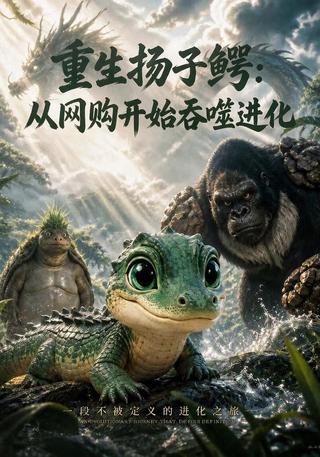 《重生扬子鳄：从网购开始吞噬进化》短剧海报